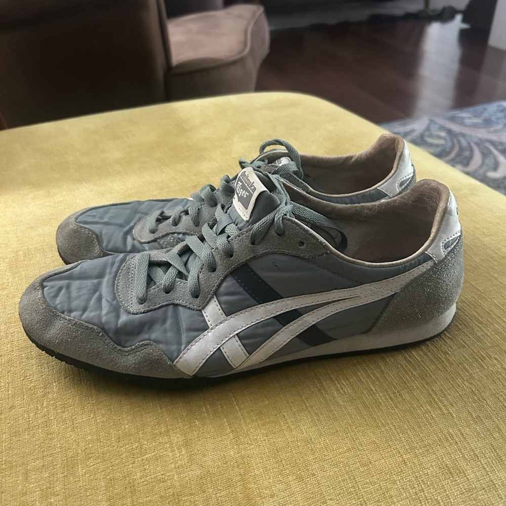 Onitsuka Tiger by Asics Green and White Sneakers Retro Style